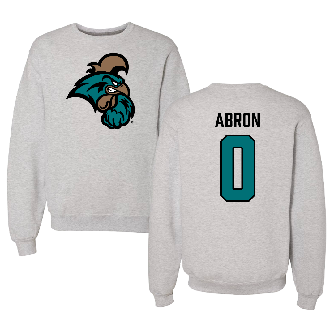Coastal Carolina University Basketball Gray Crewneck  - #0 Tiara Abron