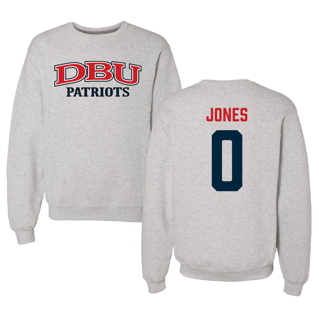 Dallas Baptist University Soccer Gray Crewneck  - #0 Samantha Jones