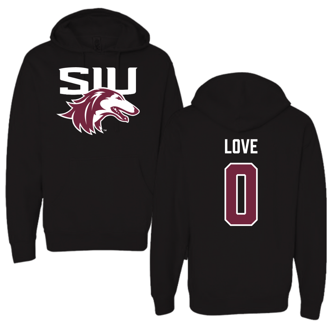 Southern Illinois University at Carbondale Basketball Black Hoodie  - Quierra Love