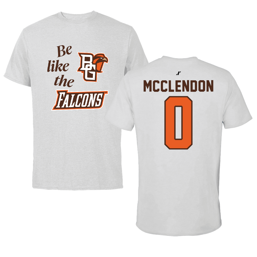 Bowling Green State University Football Light Gray Be Like Us Performance Tee - #0 Darius McClendon