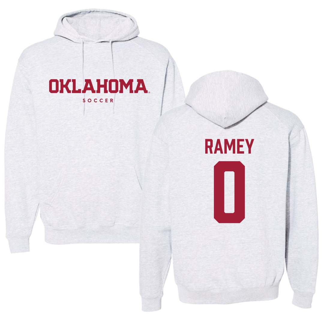 University of Oklahoma Soccer Gray Hoodie  - #0 Olivia Ramey