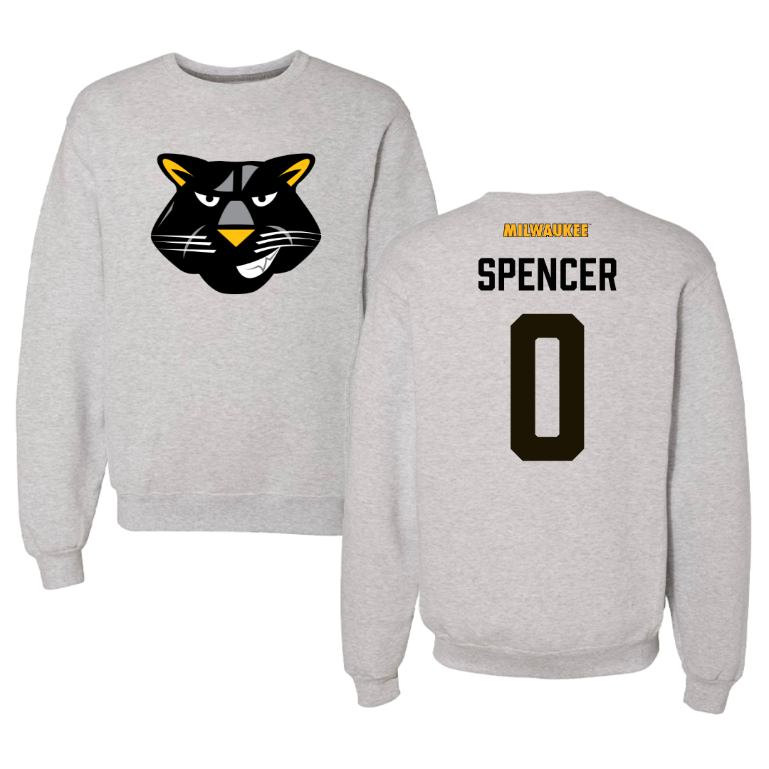University of Wisconsin-Milwaukee Basketball Gray Crewneck  - Pierce Spencer