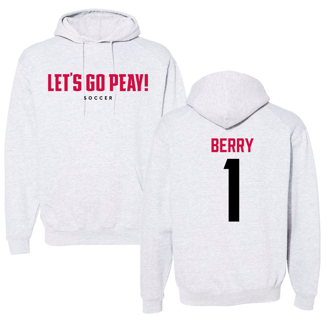 Austin Peay State University Soccer Gray Hoodie  - #1 Lauryn Berry