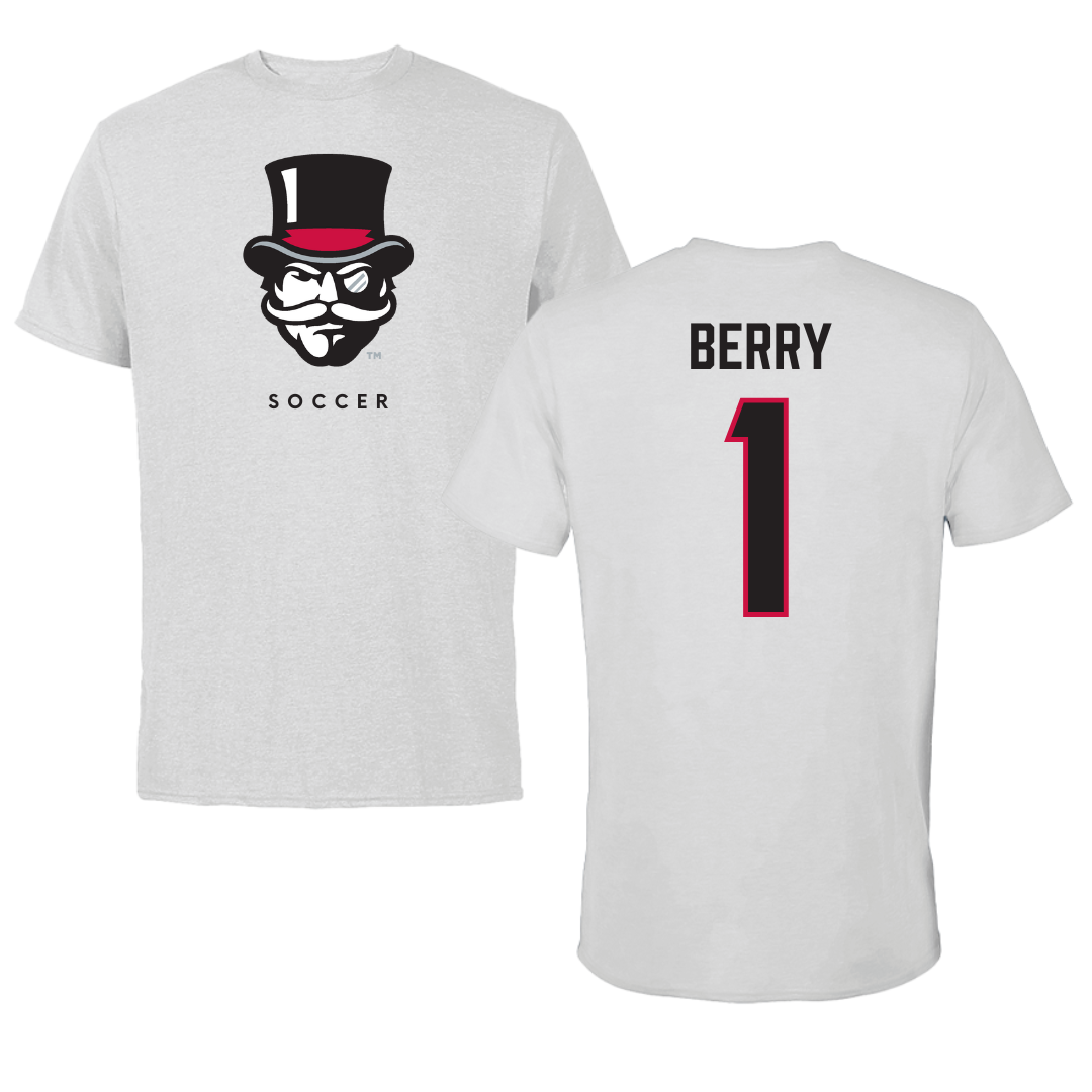 Austin Peay State University Soccer Gray Mascot Tee - #1 Lauryn Berry