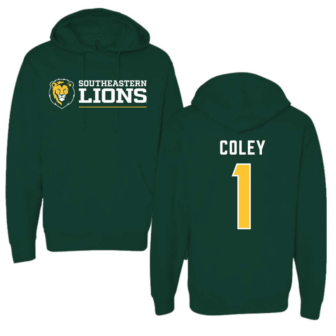 Southeastern Louisiana University Baseball Forest Green Hoodie  - #1 Parker Coley