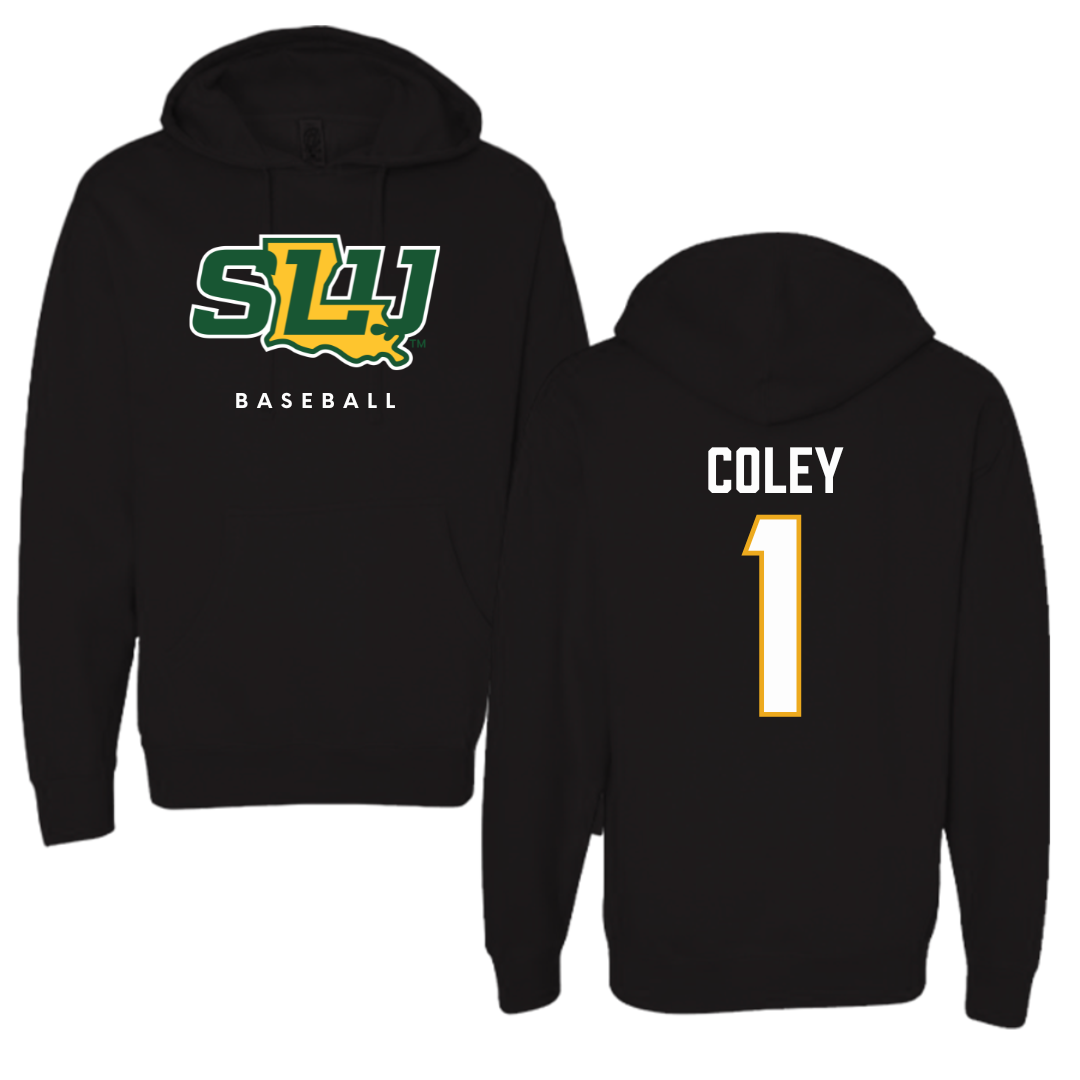 Southeastern Louisiana University Baseball Black Hoodie  - #1 Parker Coley