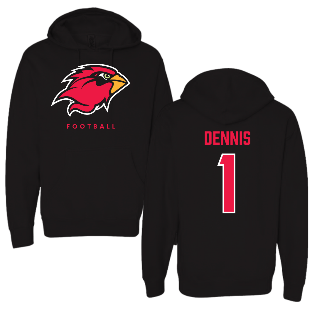 Lamar University Football Black Hoodie  - #1 Andre Dennis