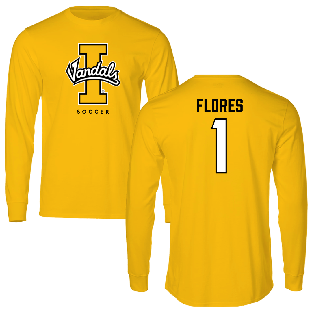 University of Idaho Soccer Gold Long Sleeve - #1 Paula Flores