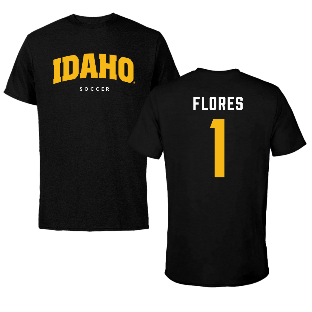 University of Idaho Soccer Black Idaho Tee - #1 Paula Flores