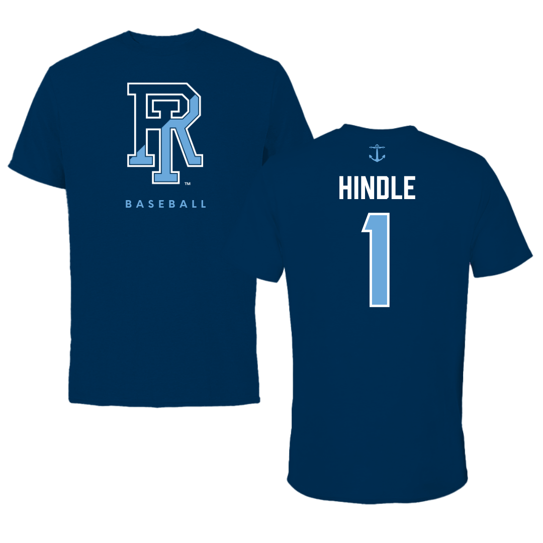 University of Rhode Island Baseball Navy Tee  - #1 Will Hindle