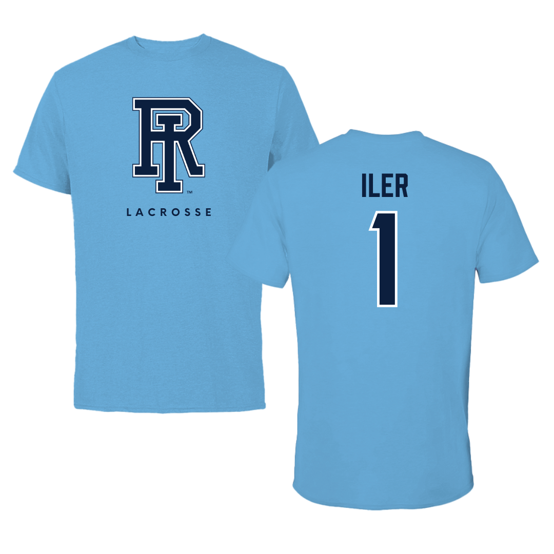 University of Rhode Island Lacrosse Carolina Blue Tee  - #1 Madison Iler