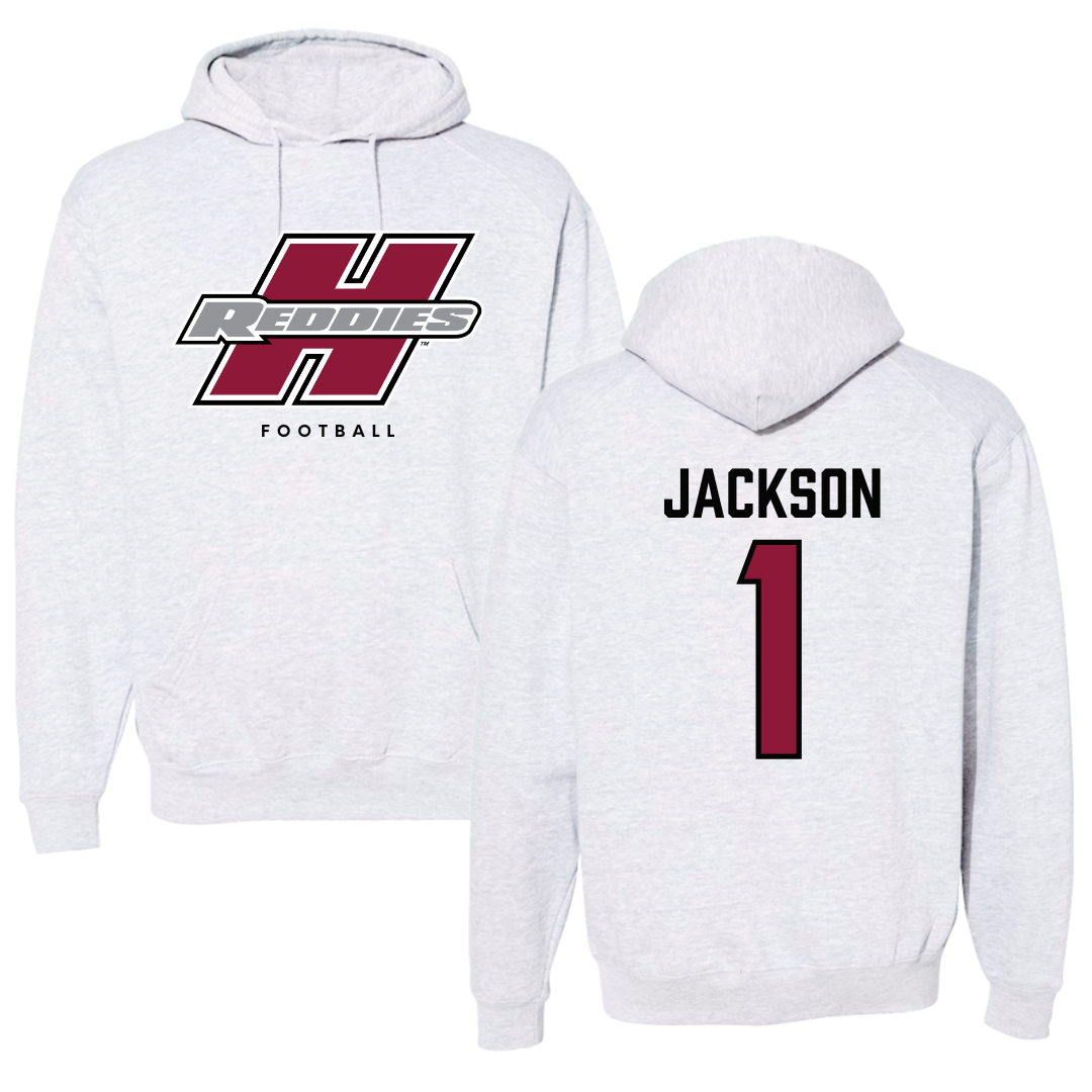 Henderson State University Football Gray Hoodie  - #1 Timieone Jackson