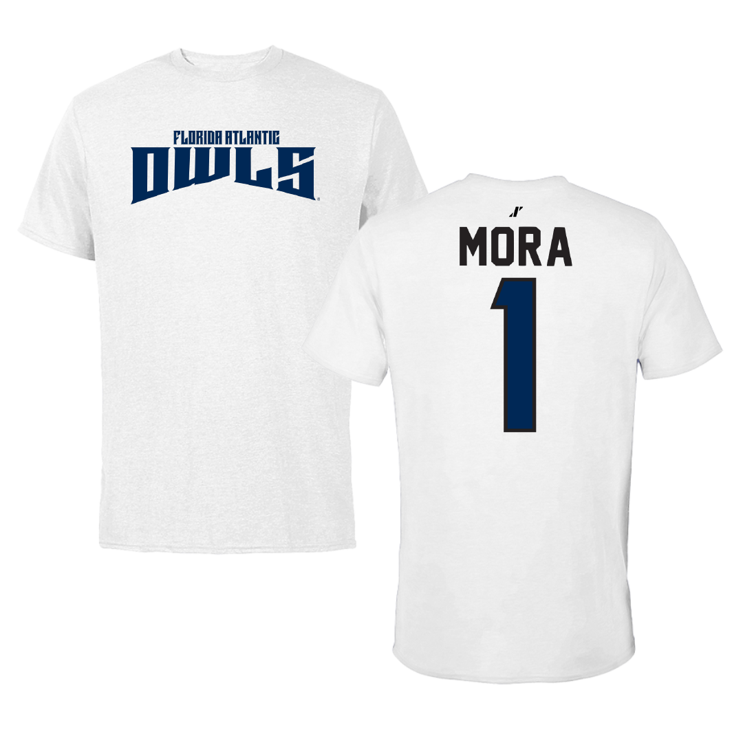 Florida Atlantic University Softball White Classic Tee - #1 Jesiana Mora