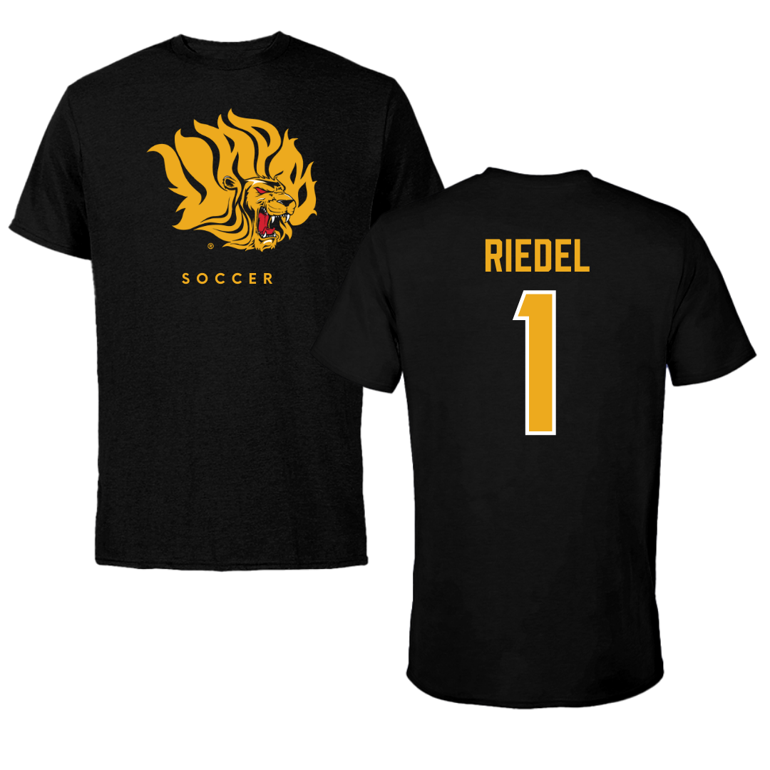 University of Arkansas-Pine Bluff Soccer Black Tee  - #1 Makaila Riedel
