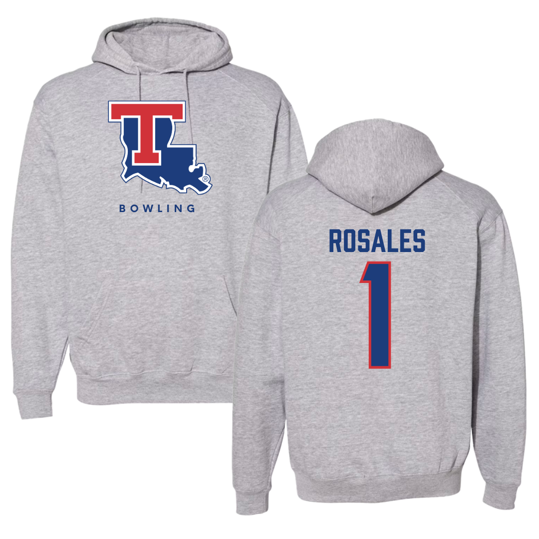 Louisiana Tech University Bowling Gray Hoodie  - #1 Patricia Rosales