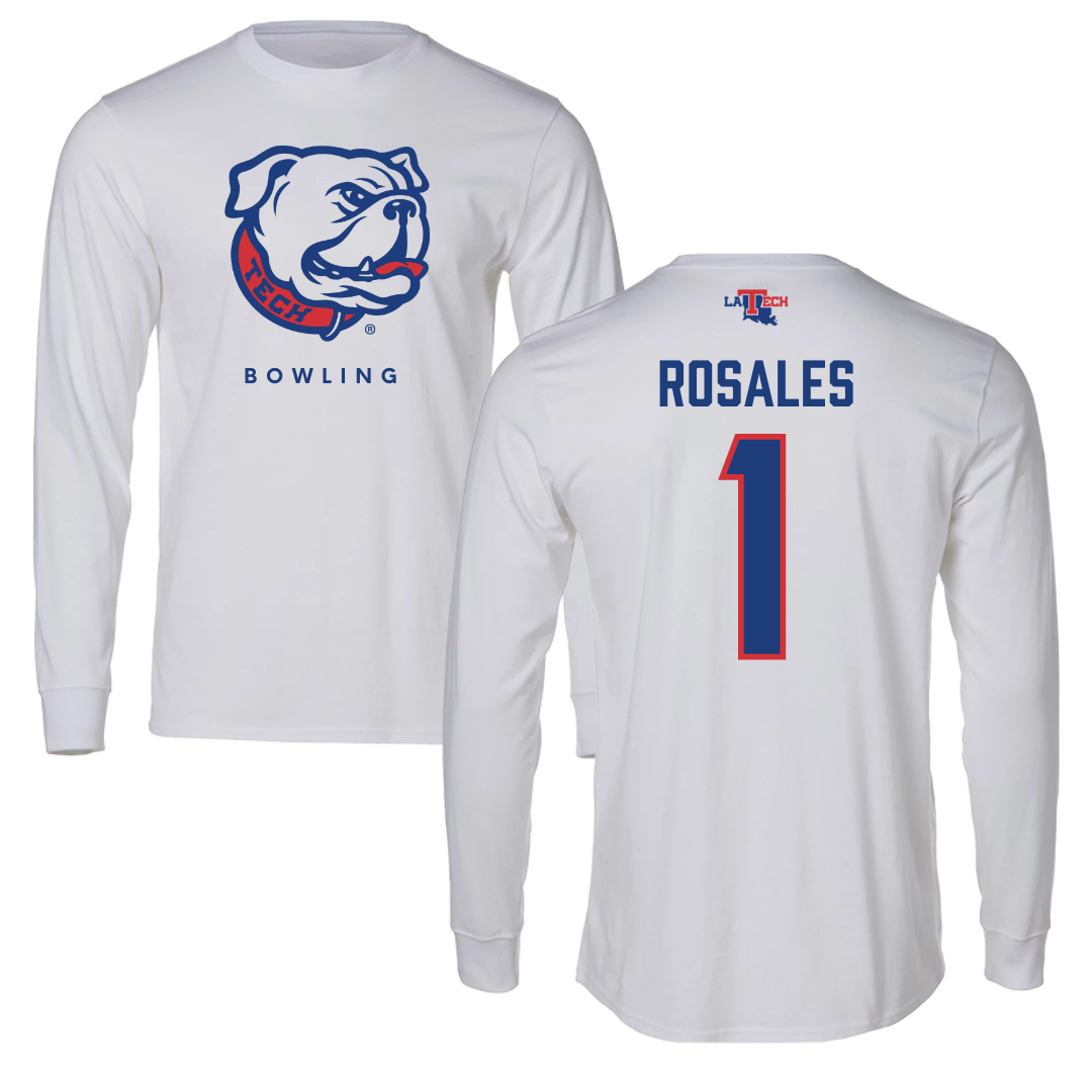 Louisiana Tech University Bowling White Long Sleeve  - #1 Patricia Rosales