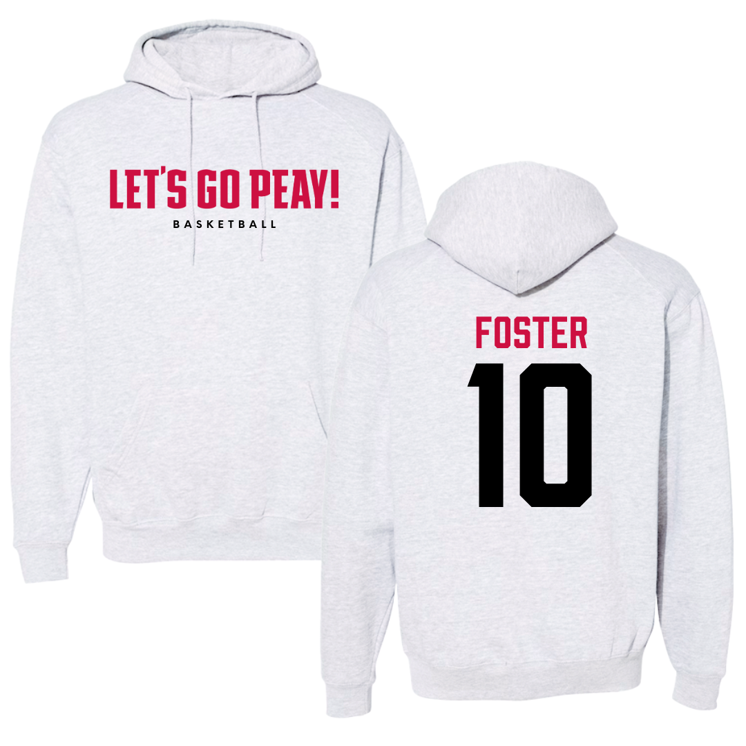 Austin Peay State University Basketball Gray Hoodie  - #10 La’Nya Foster
