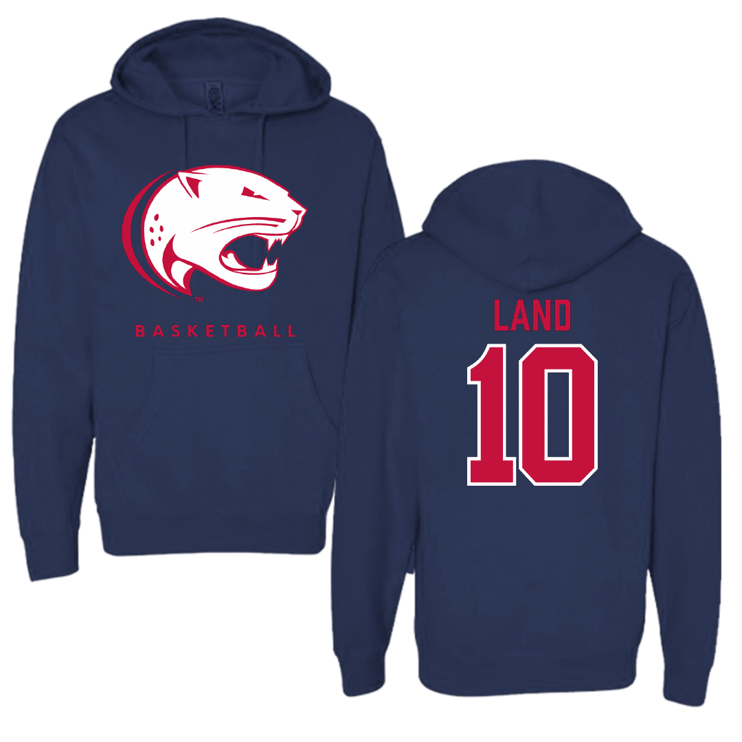 University of South Alabama Basketball Navy Hoodie  - #10 Maxwell Land