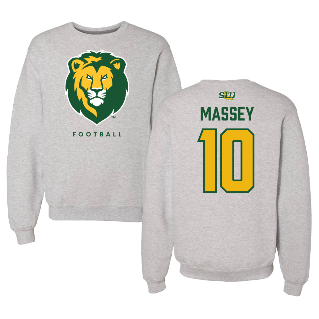 Southeastern Louisiana University Football Gray Crewneck  - #10 Maurice Massey