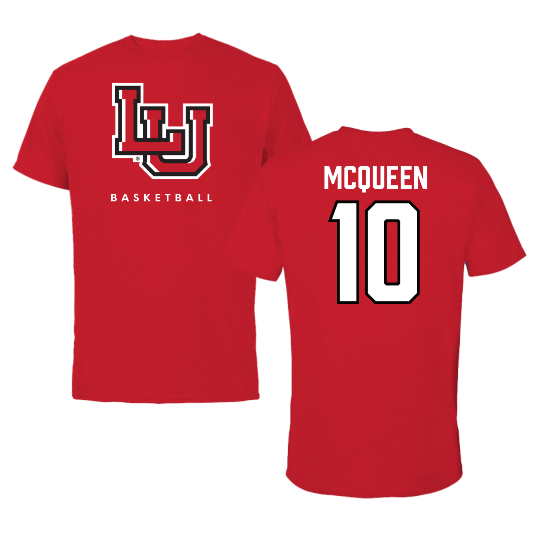 Camiseta roja de baloncesto de la Universidad Lamar - #10 Malay McQueen