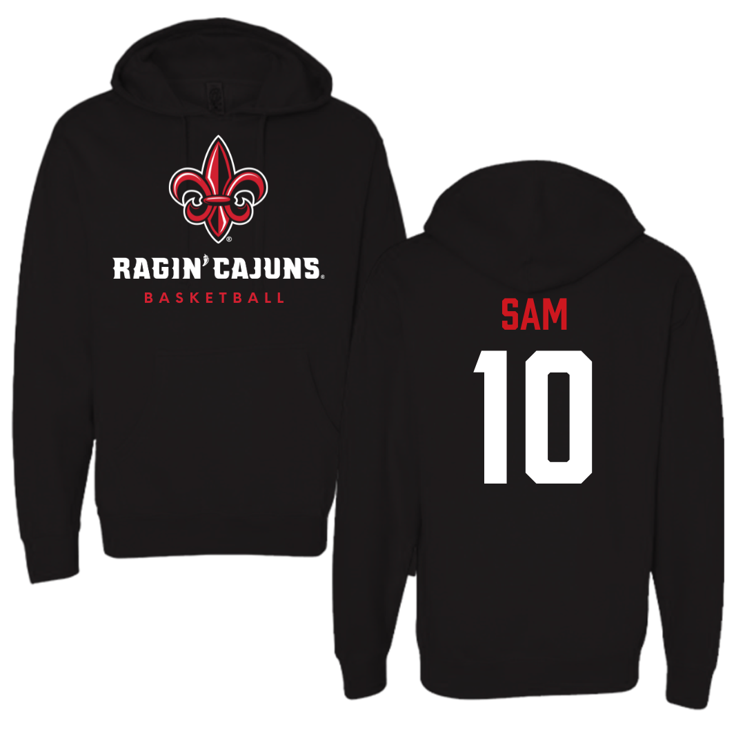 University of Louisiana at Lafayette Basketball Black Hoodie  - #10 Aasia Sam