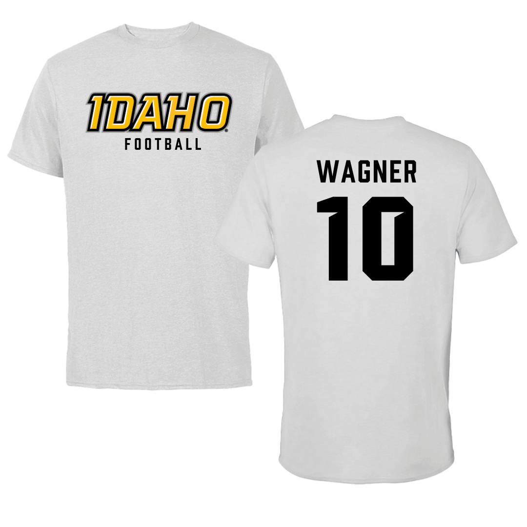 University of Idaho Football Gray Tee - #10 Jack Wagner
