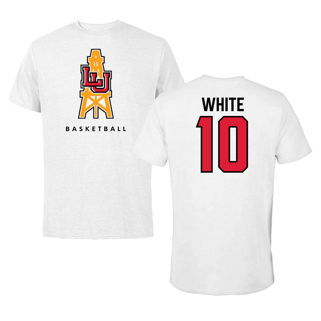 Lamar University Basketball White Tee  - #10 Errol White