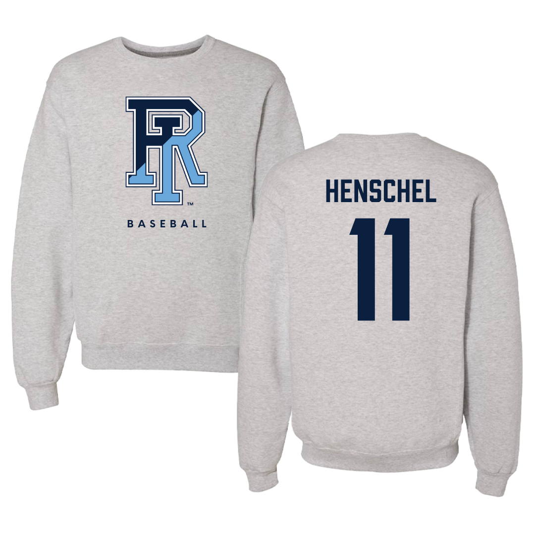 University of Rhode Island Baseball Gray Crewneck  - #11 Ryan Henschel