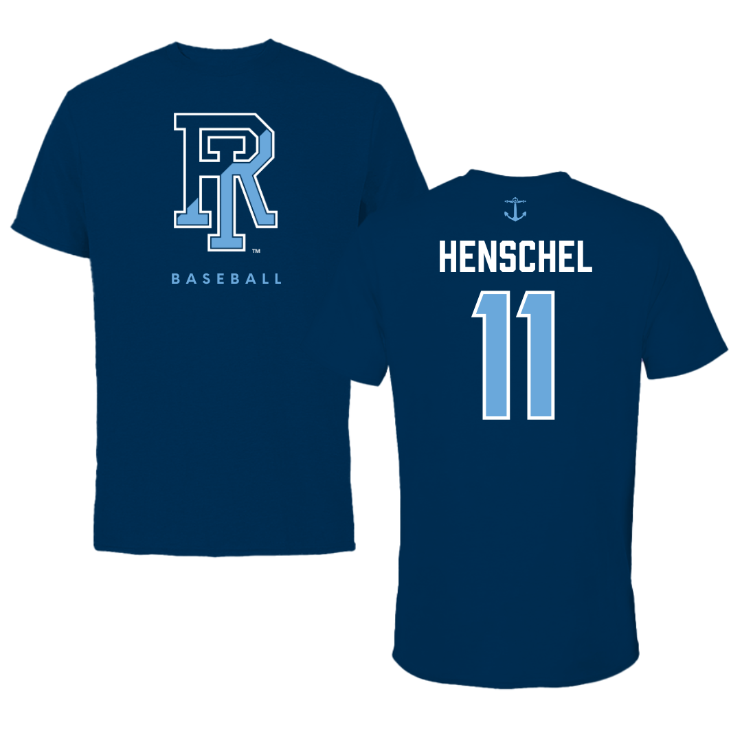 University of Rhode Island Baseball Navy Tee  - #11 Ryan Henschel