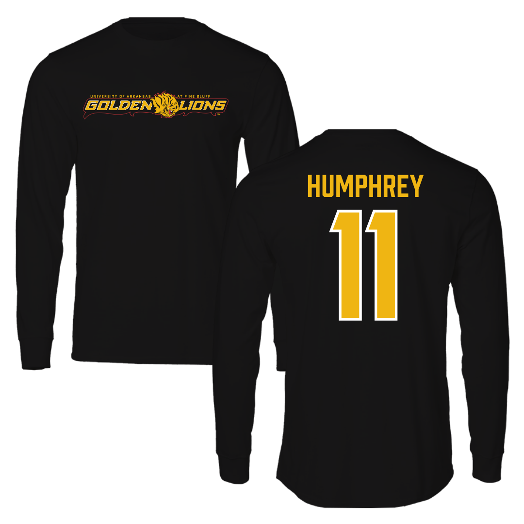 Universidad de Arkansas-Pine Bluff Softbol Negro Manga Larga - #11 Traelen Humphrey