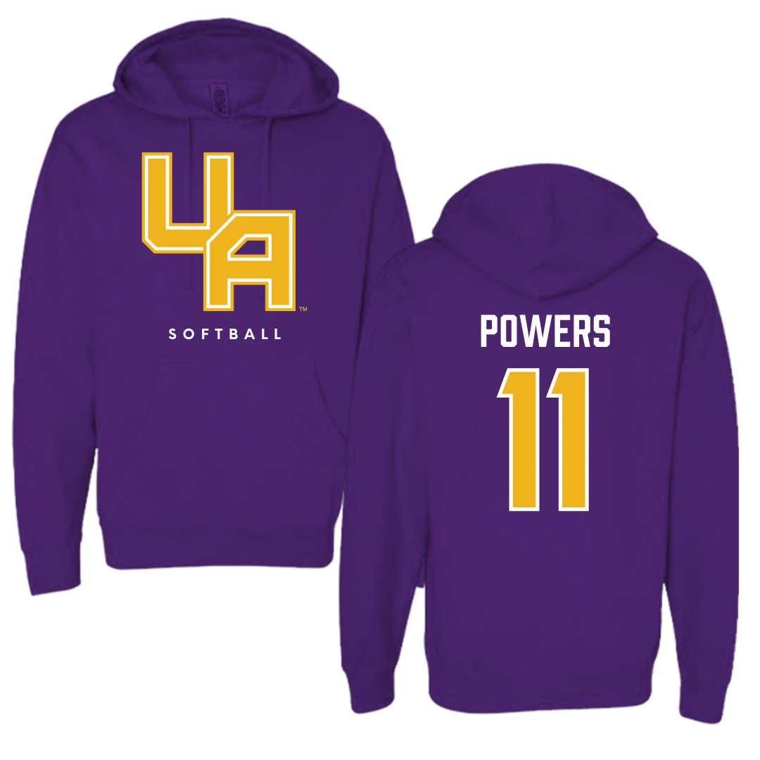 University at Albany Softball Purple Hoodie  - #11 Kate Powers