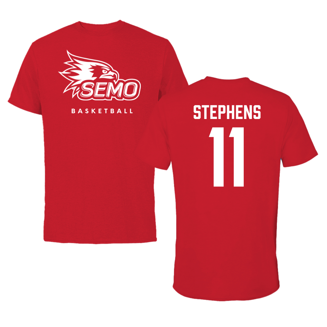Southeast Missouri State University Basketball Red Tee  - #11 Abbigail Stephens