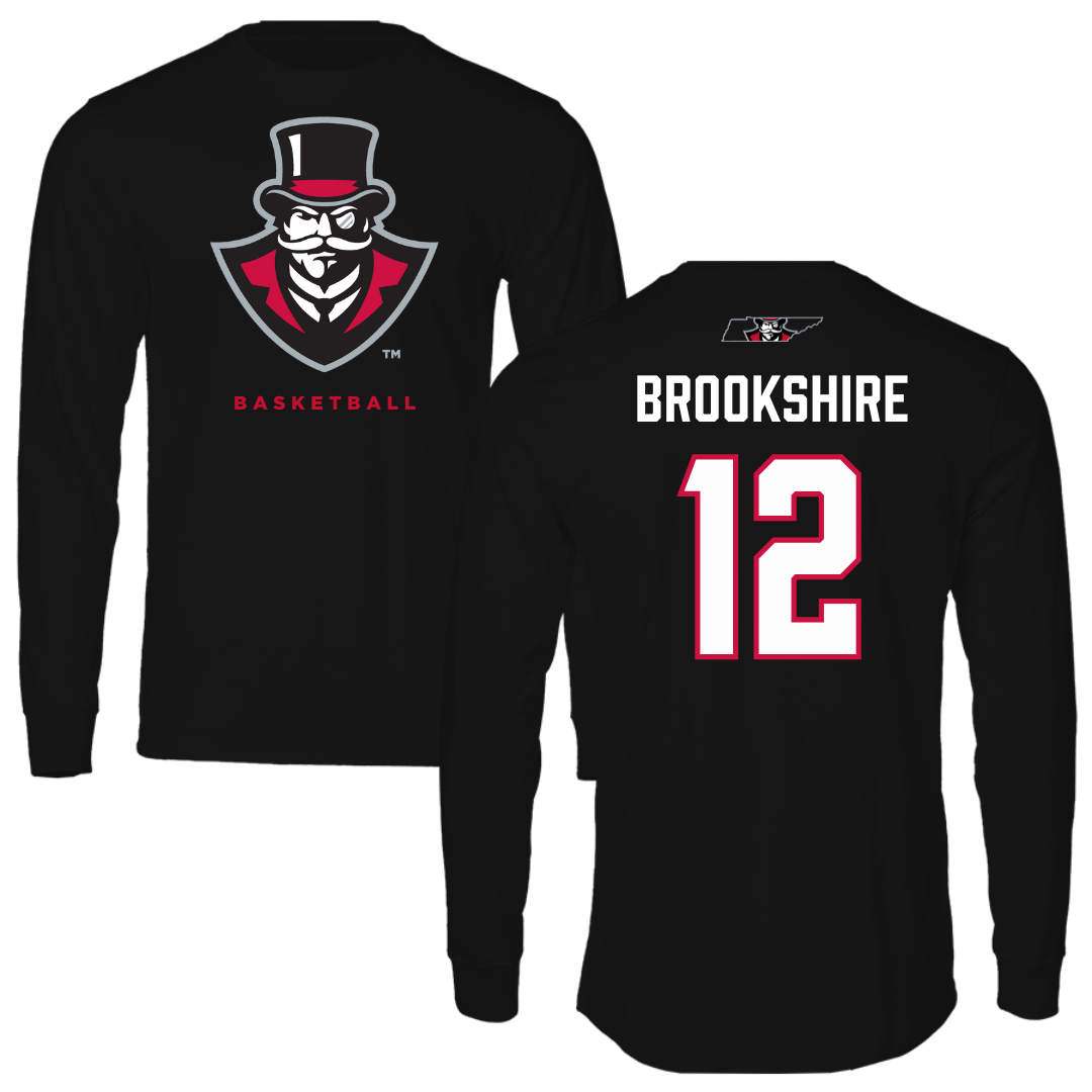 Austin Peay State University Basketball Black Mascot Long Sleeve - #12 Anton Brookshire