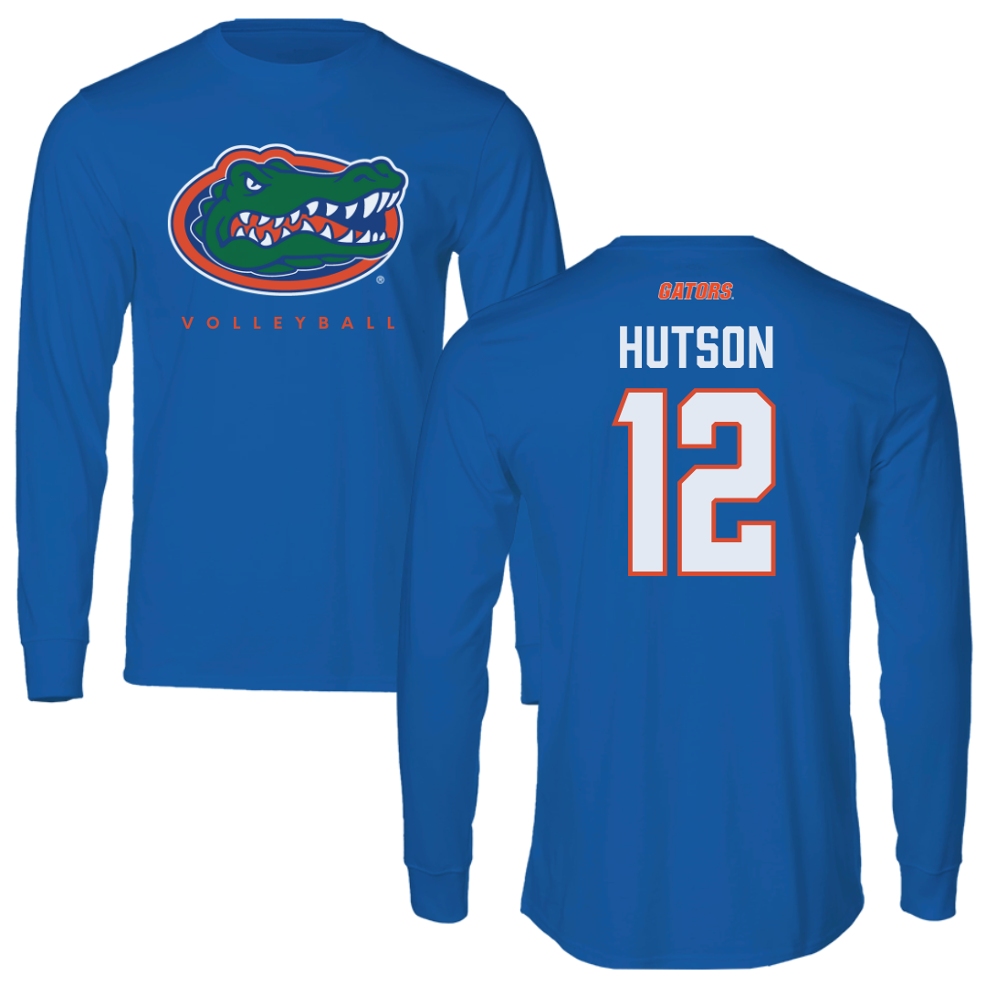 University of Florida Volleyball Blue Mascot Long Sleeve - #12 Kira Hutson