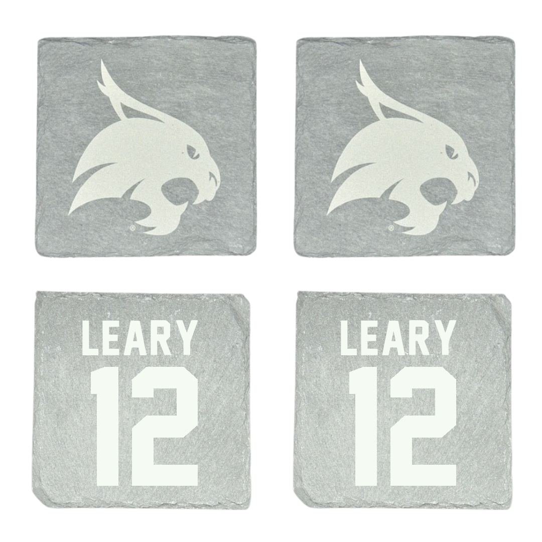 Texas State University Baseball Stone Coaster (4 Pack)  - #12 Ryan Leary