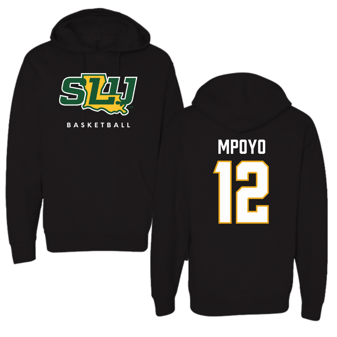 Southeastern Louisiana University Basketball Black Hoodie  - #12 Joe Mpoyo