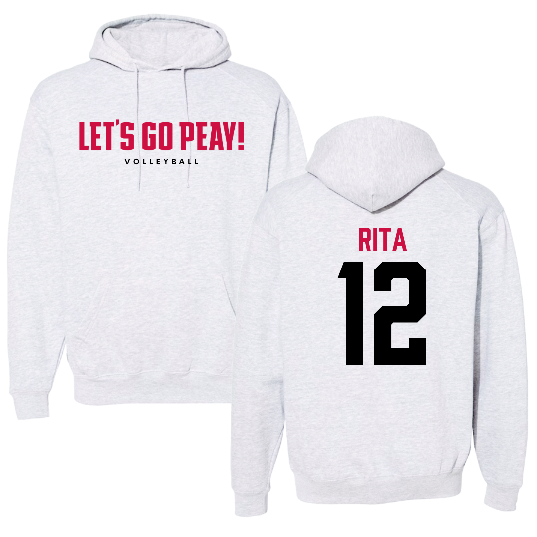 Austin Peay State University Volleyball Gray Hoodie  - #12 Anna Rita