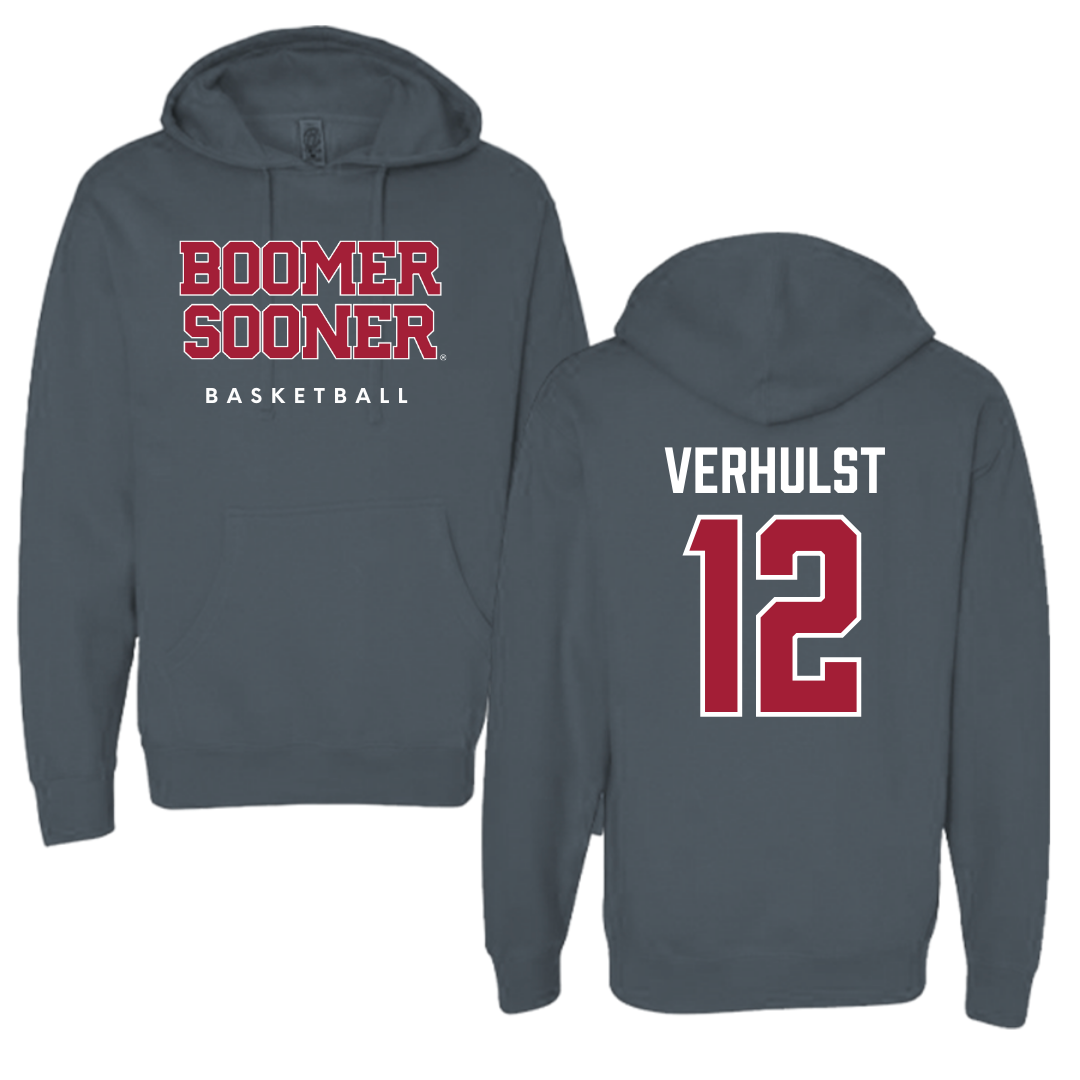 University of Oklahoma Basketball Charcoal Hoodie  - #12 Payton Verhulst