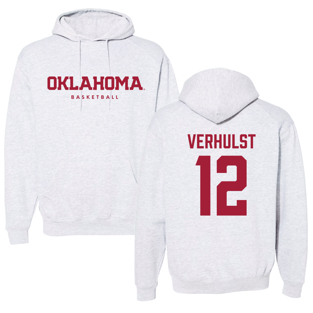 University of Oklahoma Basketball Gray Hoodie  - #12 Payton Verhulst