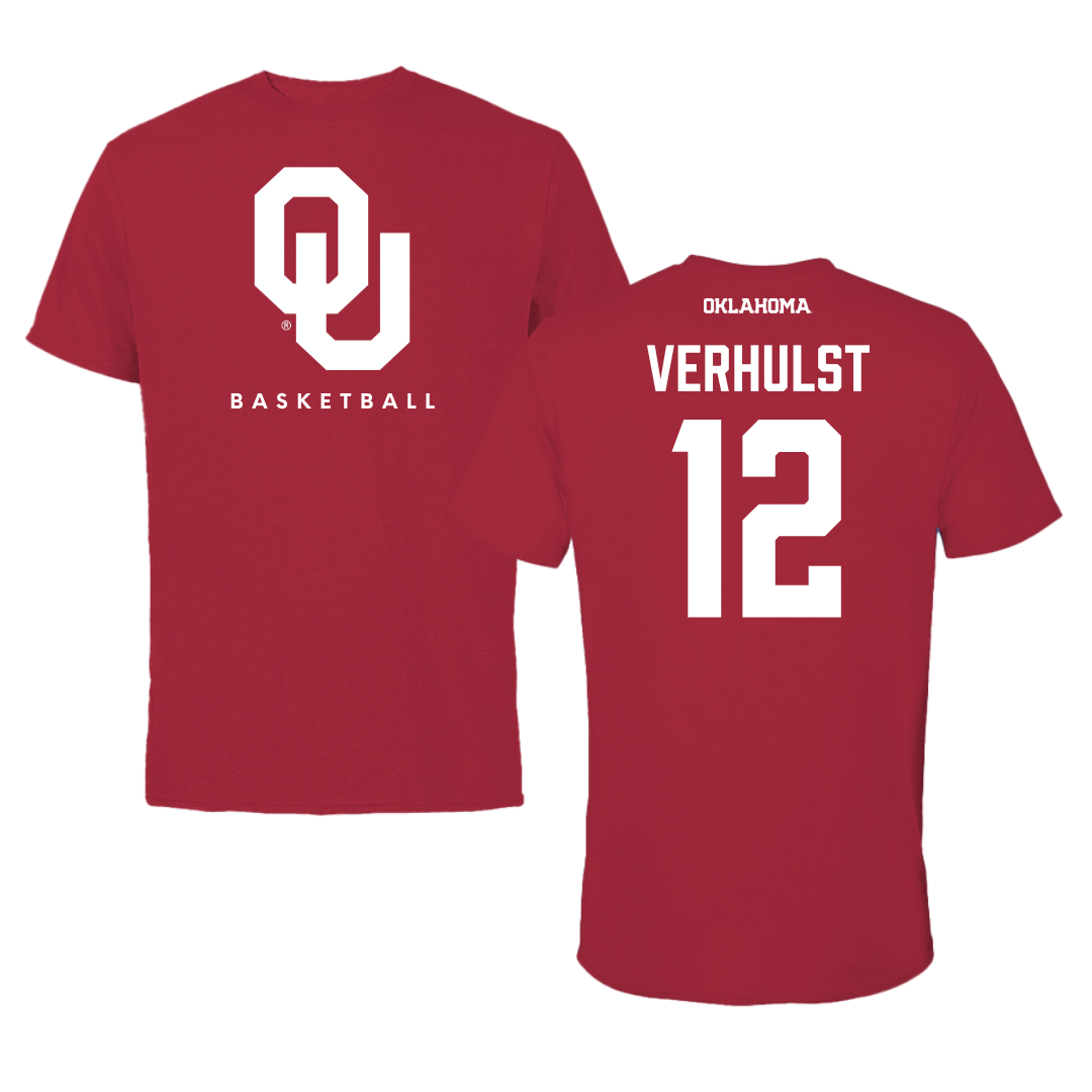 Camiseta roja de baloncesto de la Universidad de Oklahoma - #12 Payton Verhulst
