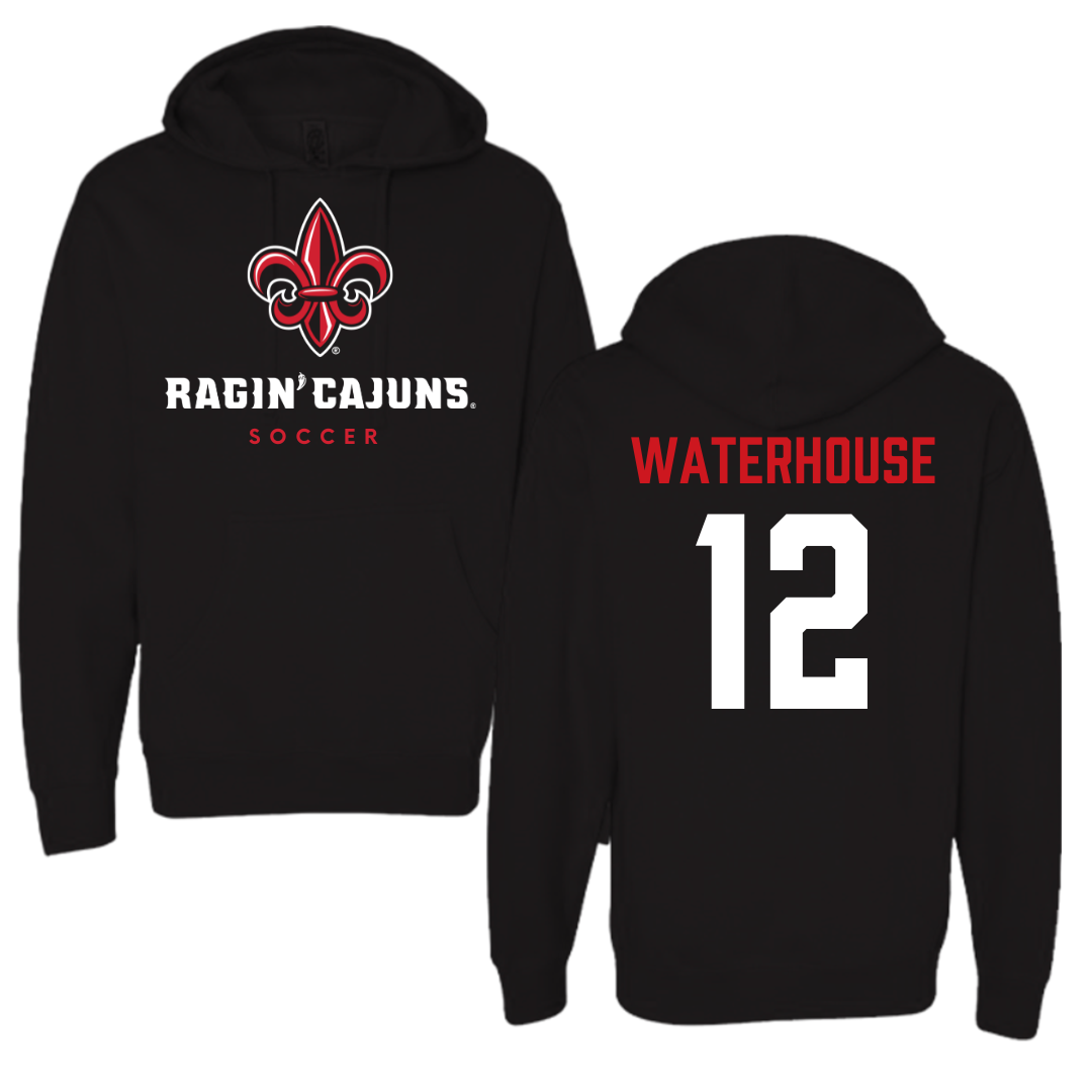 University of Louisiana at Lafayette Soccer Black Hoodie  - #12 Hailly Waterhouse