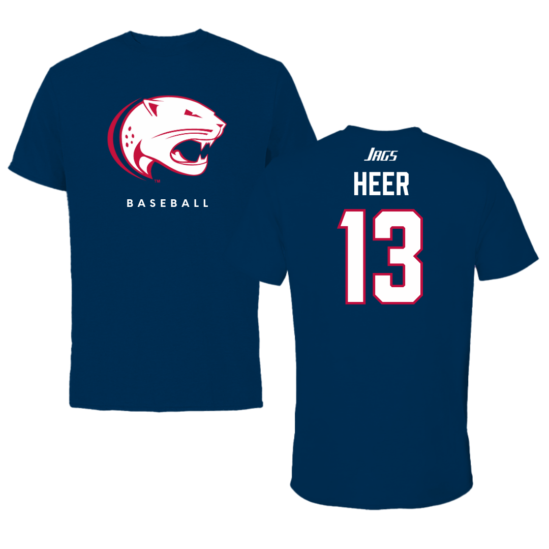 University of South Alabama Baseball Navy Tee  - #13 Mitchell Heer