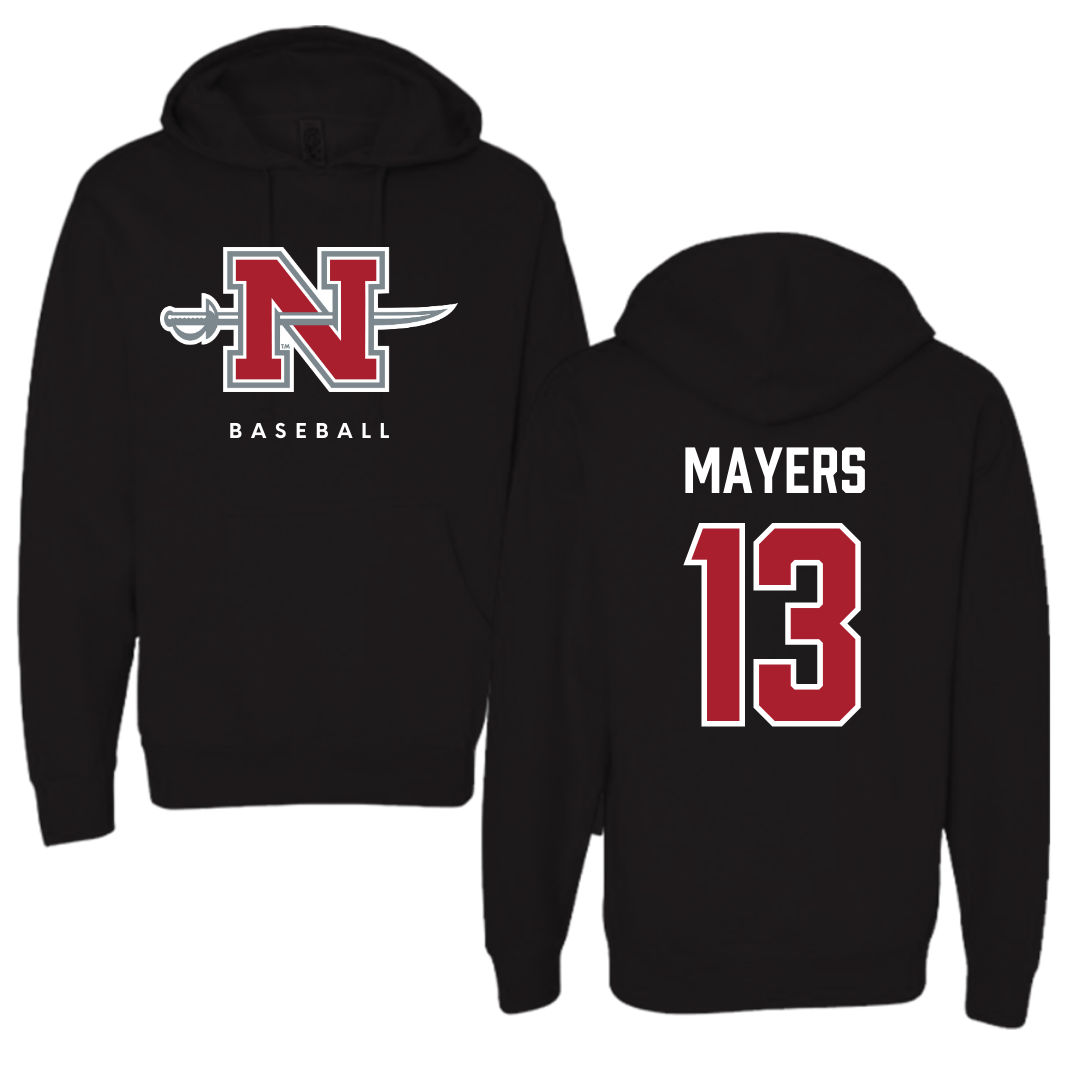 Nicholls State University Baseball Black Hoodie  - #13 Jacob Mayers