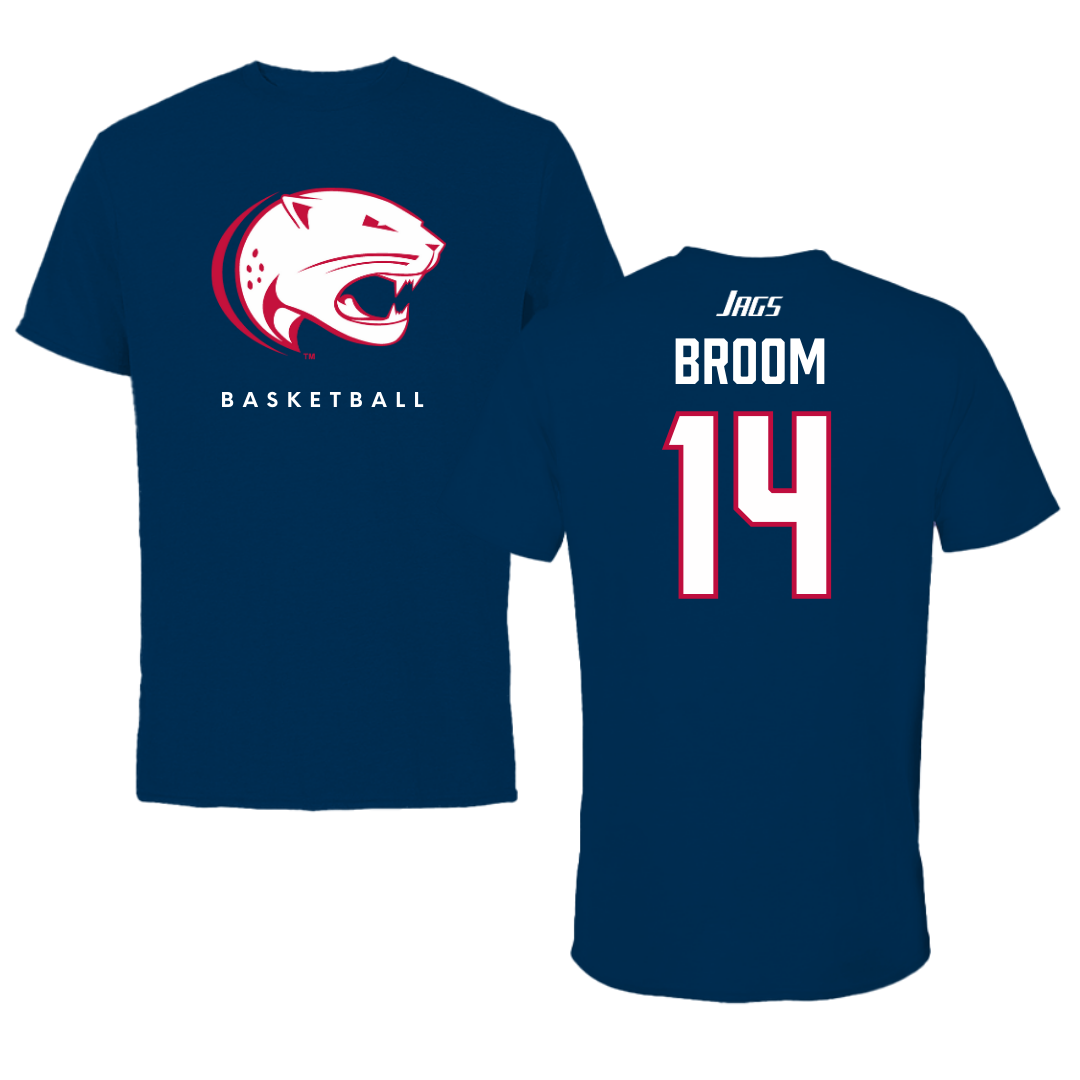 Camiseta azul marino de baloncesto de la Universidad del Sur de Alabama - #14 John Broom