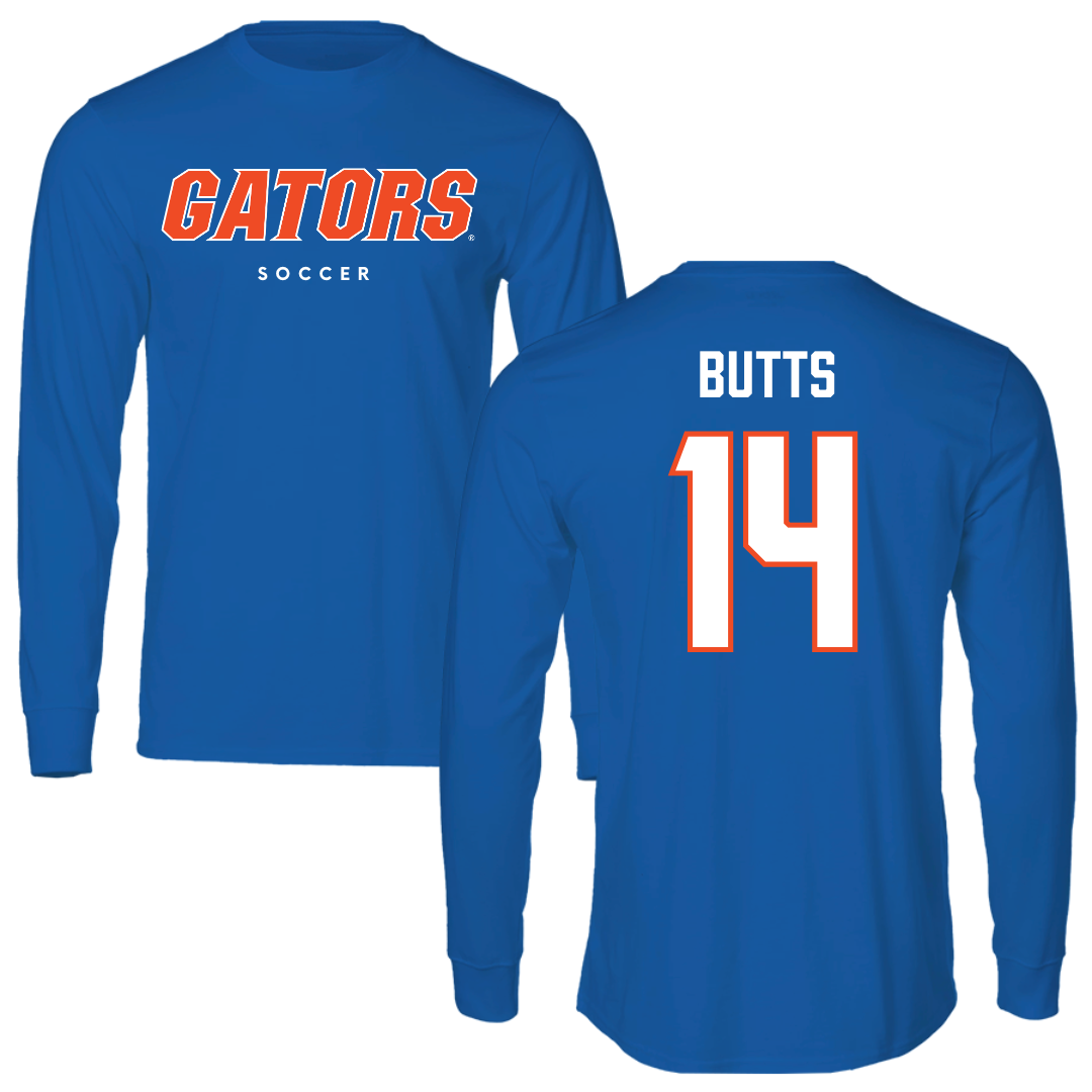 University of Florida Soccer True Royal Block Long Sleeve - #14 Njeri Butts