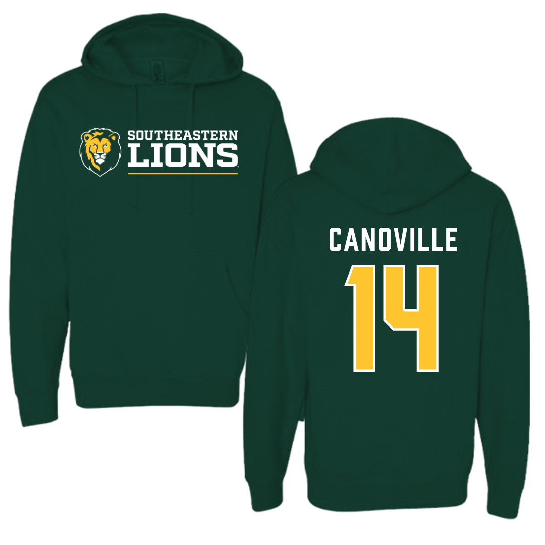 Southeastern Louisiana University Basketball Forest Green Hoodie  - #14 Dylan Canoville