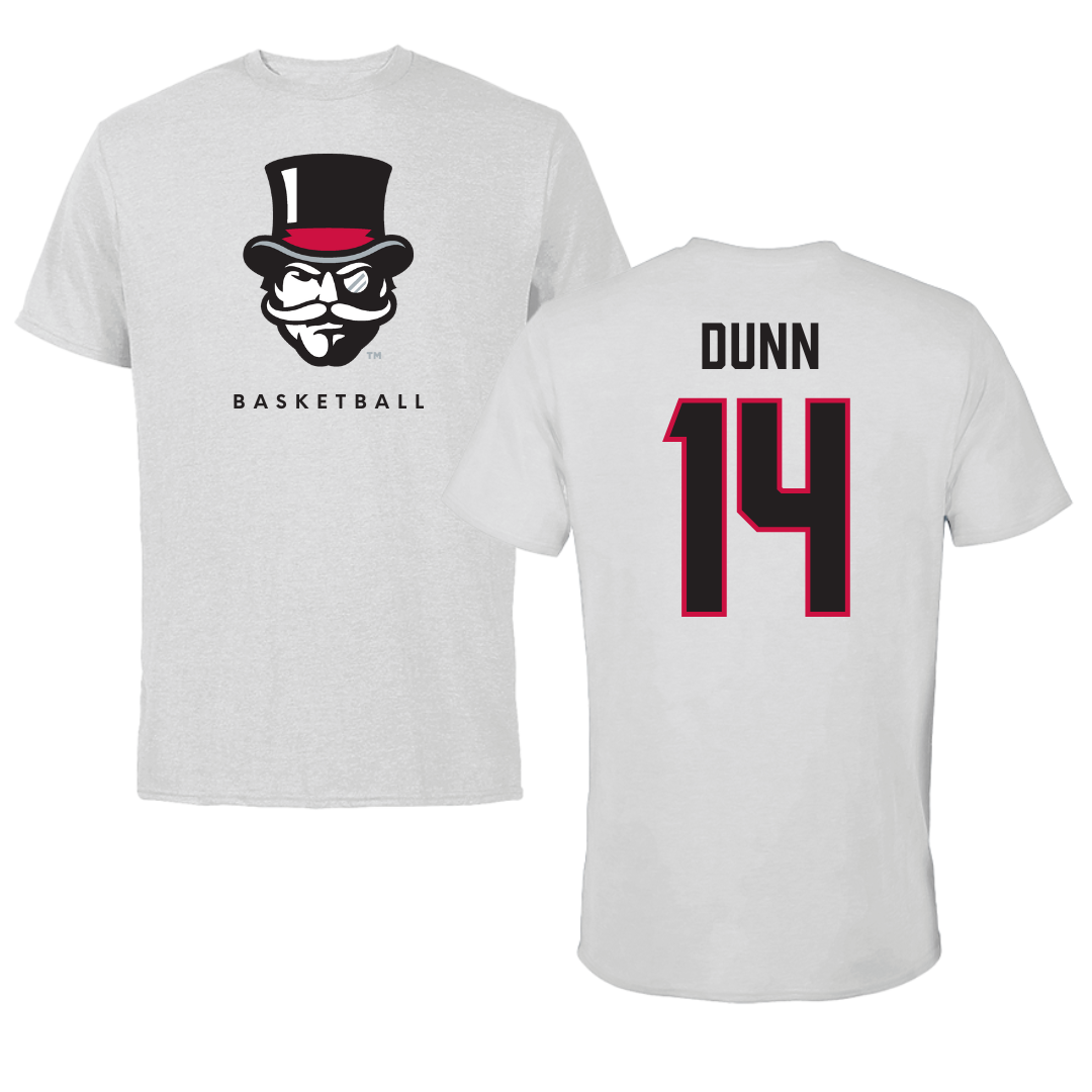 Austin Peay State University Basketball Gray Mascot Tee - #14 Jonathan Dunn
