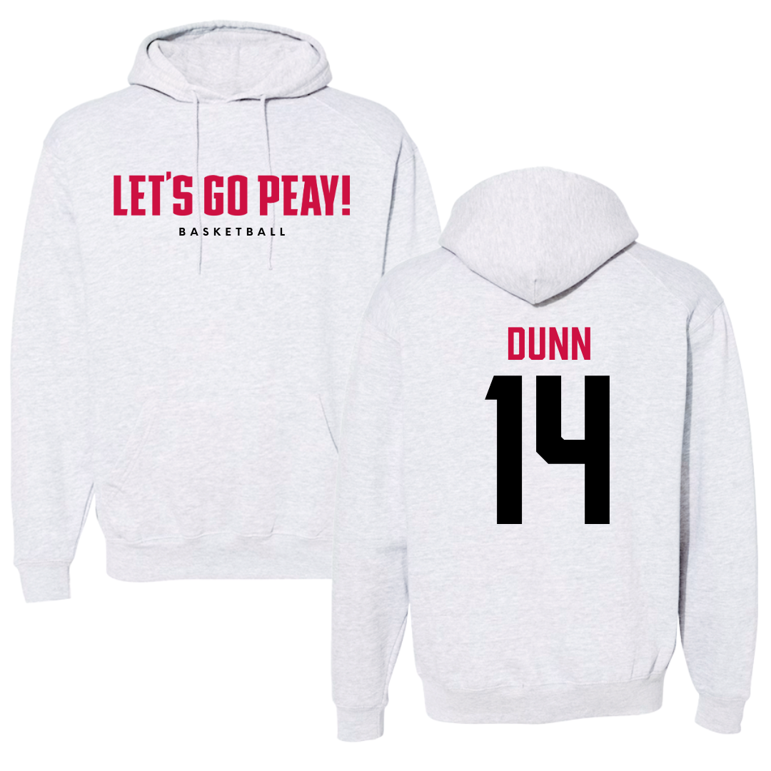 Austin Peay State University Basketball Gray Hoodie  - #14 Jonathan Dunn