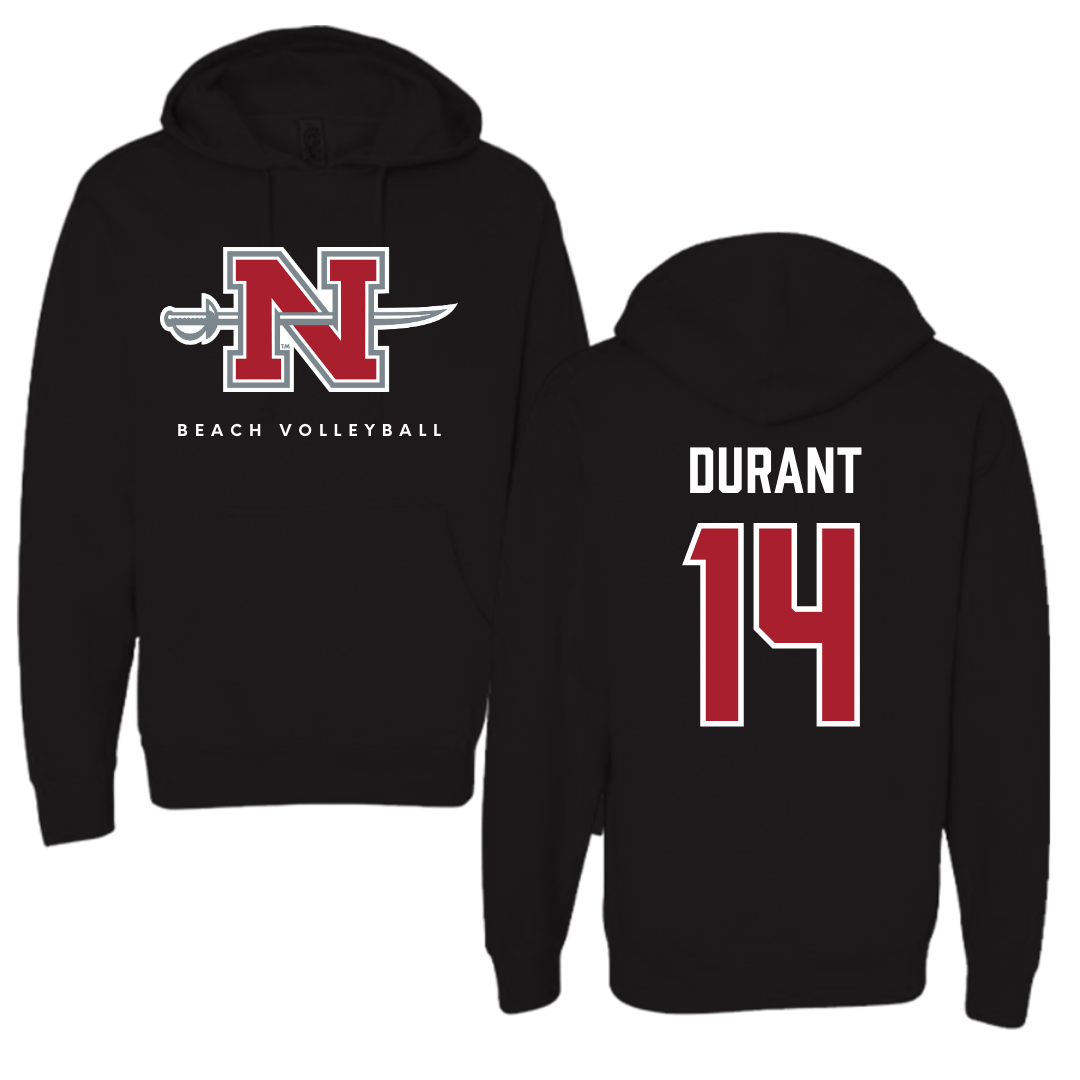 Nicholls State University Beach Volleyball Black Hoodie  - #14 Bethanie Durant