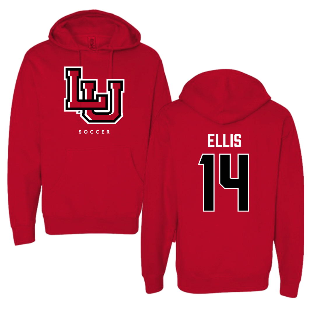Lamar University Soccer Red Hoodie  - #14 Cariel Ellis